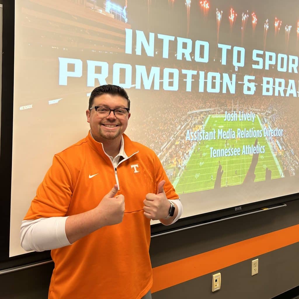 UT Alumnus Teaching Course in Sports Promotion and Branding while Working for UT Athletics