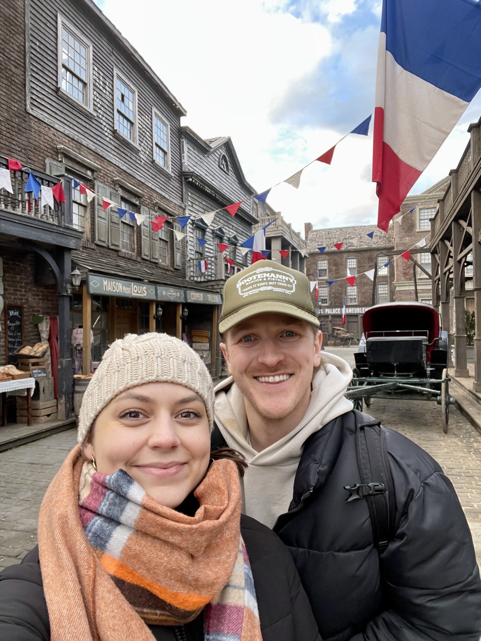 Hayley Howell (’16) and Patrick Wells (’14) in Bucharest, Romania.