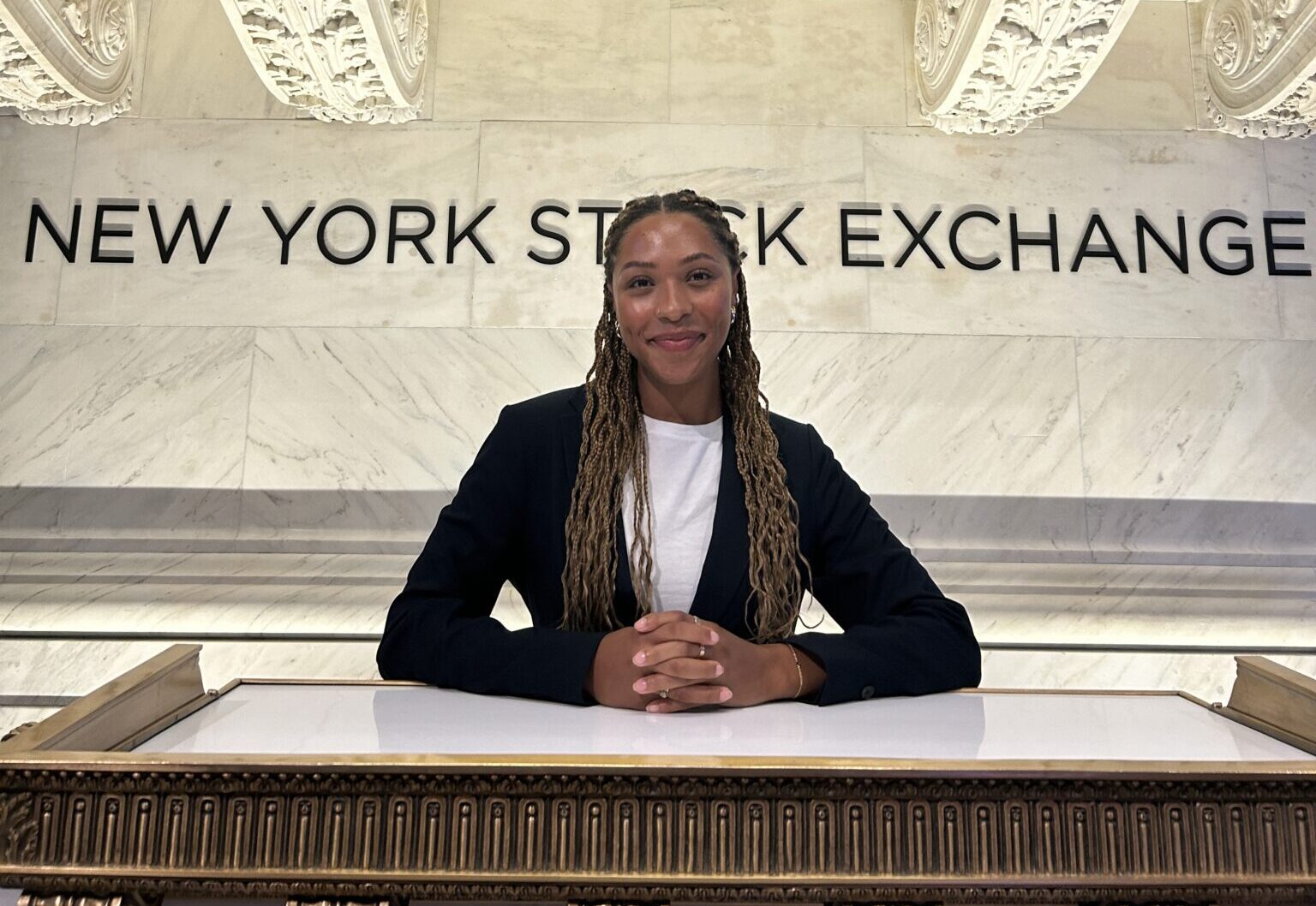 Autumn Murphy at the New York Stock Exchange