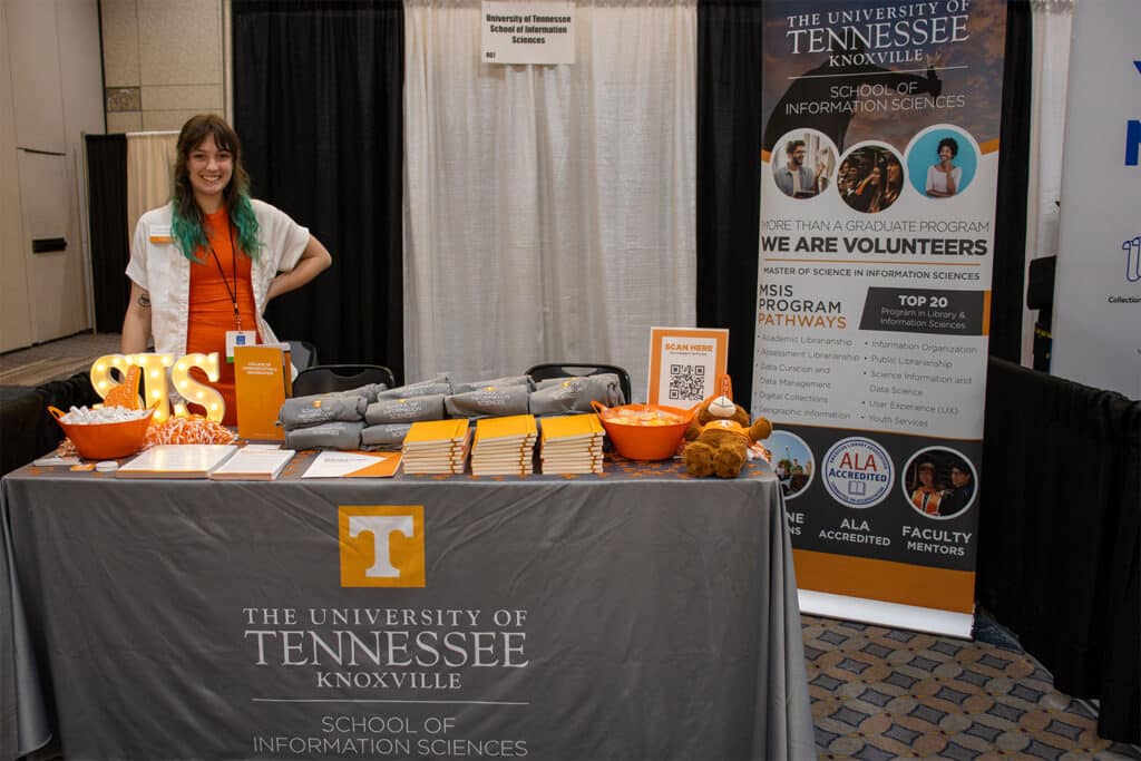 Administrative Specialist, Lauren Boozer at TNLA booth