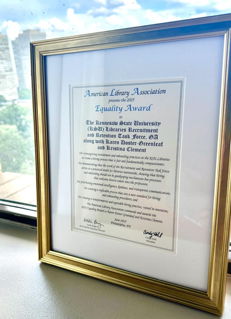 The American Library Association’s Equality Award