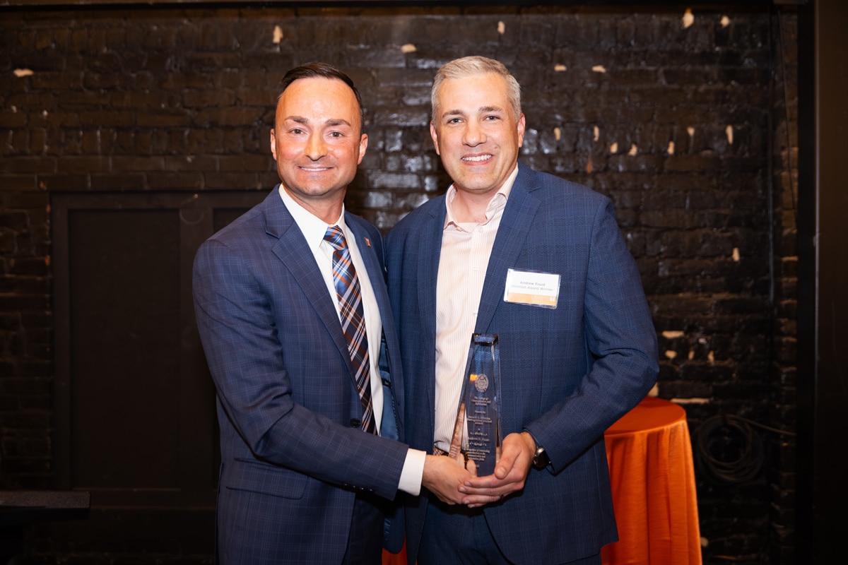 Andrew Foust Honored with 2025 Donald G. Hileman Distinguished Alumni Award